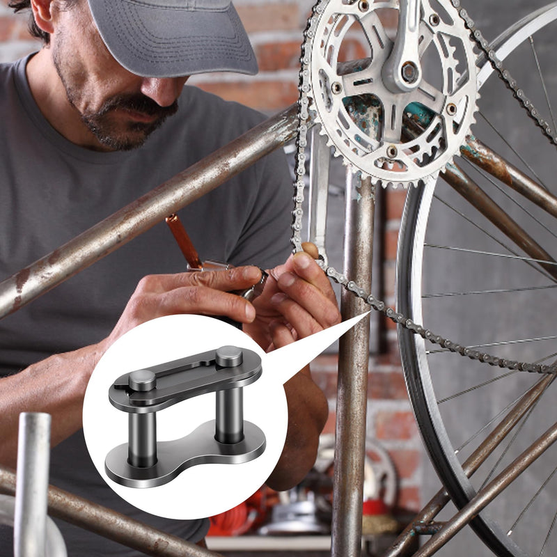 5PCS #41 Roller Chain Connecting Links, Heavy Duty Manganese Steel Master Connector for Mini Bikes, Bycicles, Motorcycles, Go-Karts, Home and Industrial Machinery