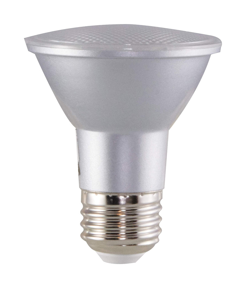 Satco 6.5 Watt 120 Volt PAR20 LED Reflector Light Bulbs; 4000K Cool White; 520 Lumen; 40 Deg. Beam Angle; E26 Medium Base Dimmable Wet Location (6 Light Bulbs)