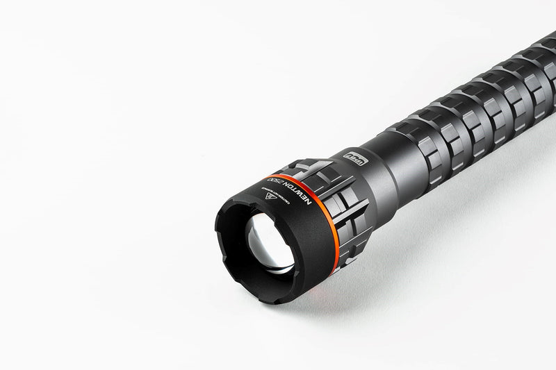 NEBO Newton Powerful LED Handheld Flashlight | AA Battery Powered Compact Waterproof Flashlight | Storm Gray | Available in 500, 1000, 1500 Lumens 2,500 Lumens