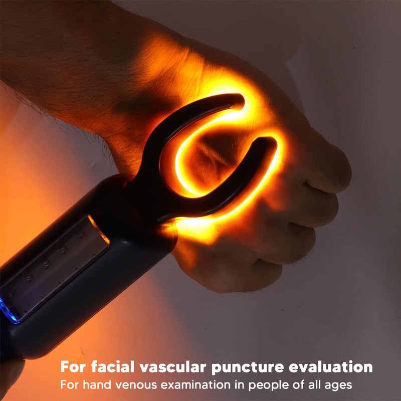 Infrared Vein Finder Viewer, Rechargeable Handheld Vein Locator Red Vein Finder Light, Portable LED Vein Illumination Detector Light Vascular Display for Nurse Doctor Various Skin All Ages