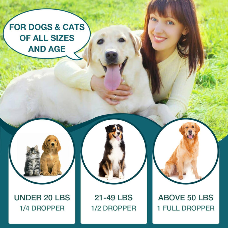 1 Packs Pet Неmр Oil for Dogs and Cats- Anxiеty, Stress Pain Holistic Inflammation Relief - for Joint Hip Аrthritis, Calming Oil Drop, Organic Pets Treats 1-Pack