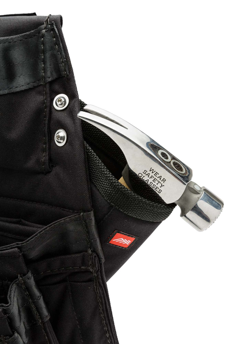 Diamondback Hammer Holster for Tool Belt - Padded Hammer Holster for Belt - Left or Right Handed Hammer Holder for Tool Belt - Hammer Holster Sleeve 14"x6"x2.25" (Black)