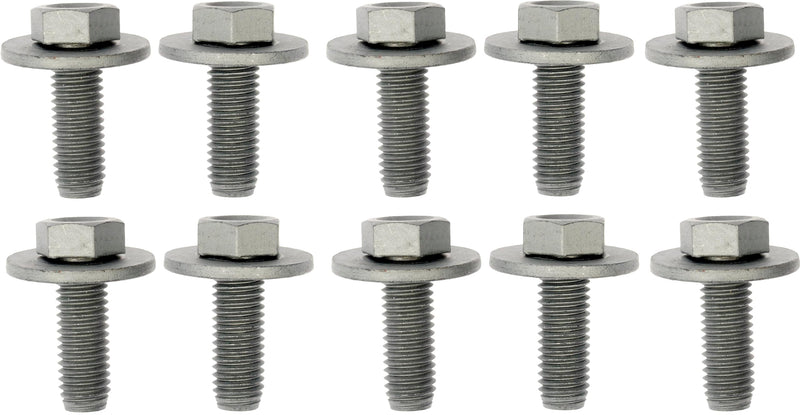 Dorman 700-089 Splash Shield Screw Bolt with Captive Washer - M10-1.5 X 26.5 mm, 10 Pack