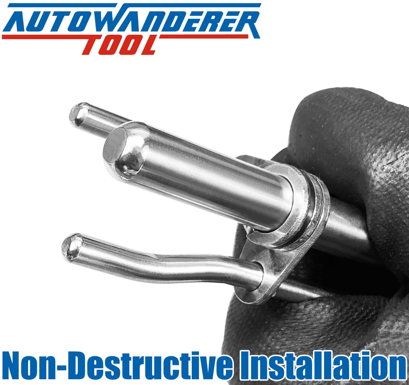 Hydraulic Cylinder Seal Install Tool Set - 3 PCS Hydraulic U-Cup Seal Twistor Installation Tool Kit with S M L blue