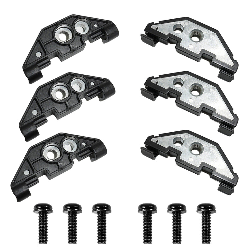 6 Pack 55397093AD Hard Top Retainer Nut Set, Compatible with Jeep JK JKU | Replaces 55397093AD/55397093AB/55397093AC; fits 2007-2018 Wrangler JK JKU hard top enclosure retainers
