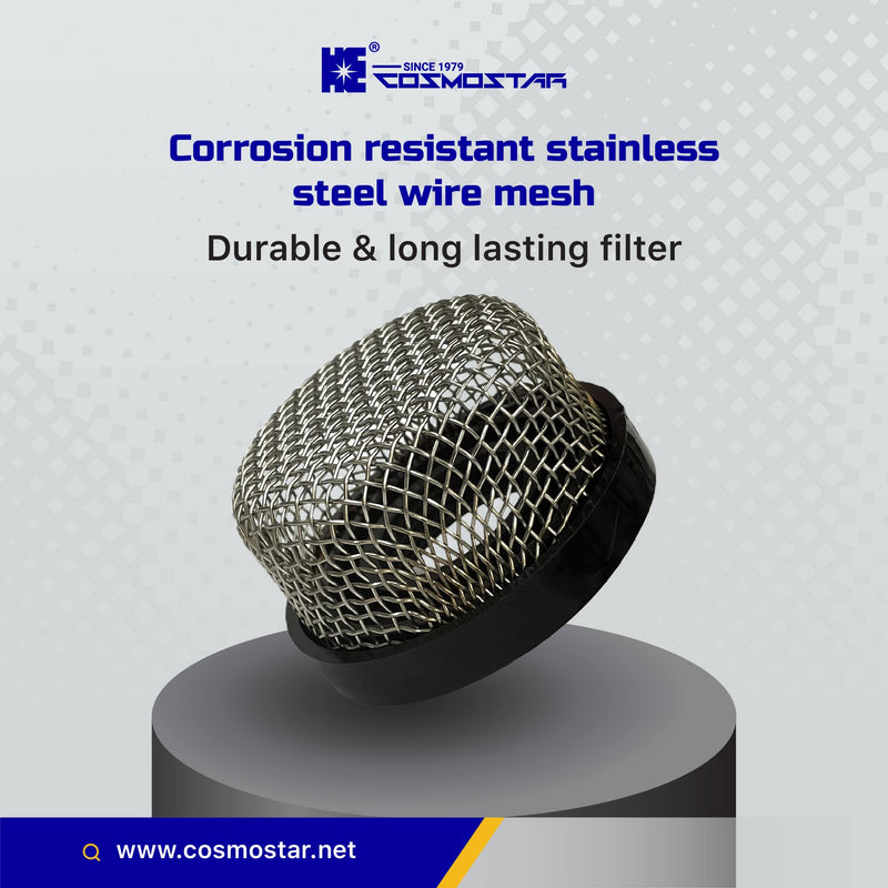 Cosmostar Stainless Steel Strainer ¾ Inch -14, Aerator Screen Wire Mesh Compatible with Livewell Pump, Industrial Plumbing Inline, Garden Washers Water Filter Sprayer Garden Hose Suction Line. (1) Above Ground