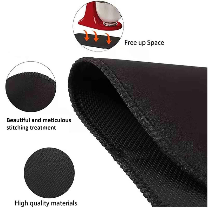 Mixer Slider Mat for Kitchen aid Stand Mixer With 2 Black Mixer Accessories,Kitchen aid Mixer Slider Mat Compatible with Kitchen aid 4.5-5 Qt Tilt-Head Stand Mixer 4.5-5Qt Mat(black)+2 black Mixer Accessories