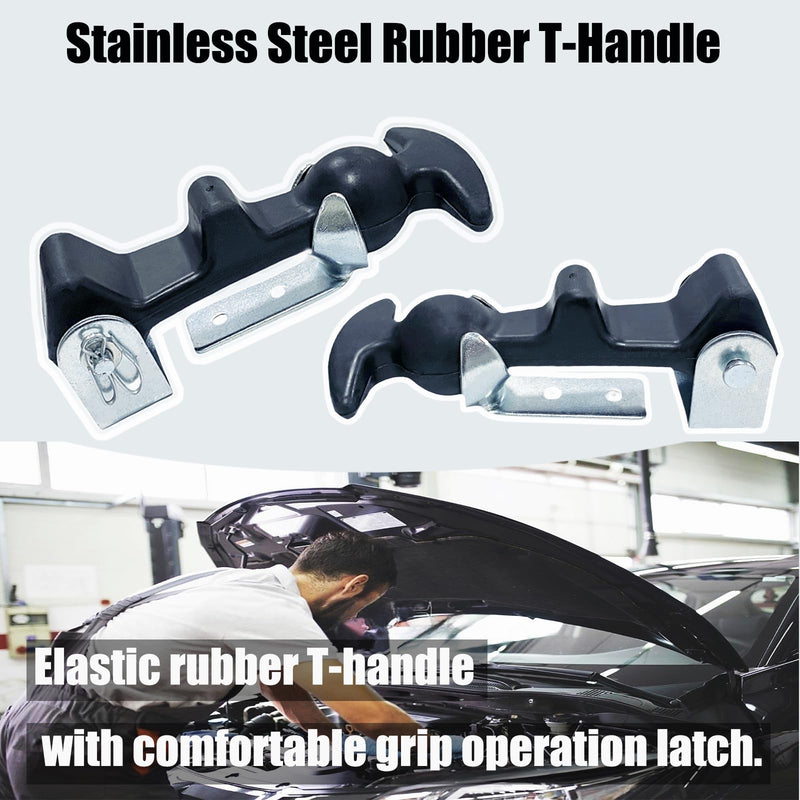 Rubber Flex T Handle Rubber Hood Latch for Tool Box Vehicle Engine Hood