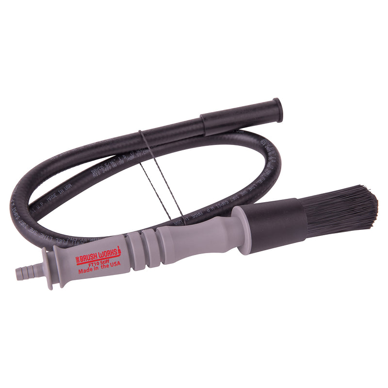 Ohio Brush Works, Flow-Through Brush, Handmade in the USA, Easy Grip, Polyester Filament (Stiff Bristle) Stiff Bristle