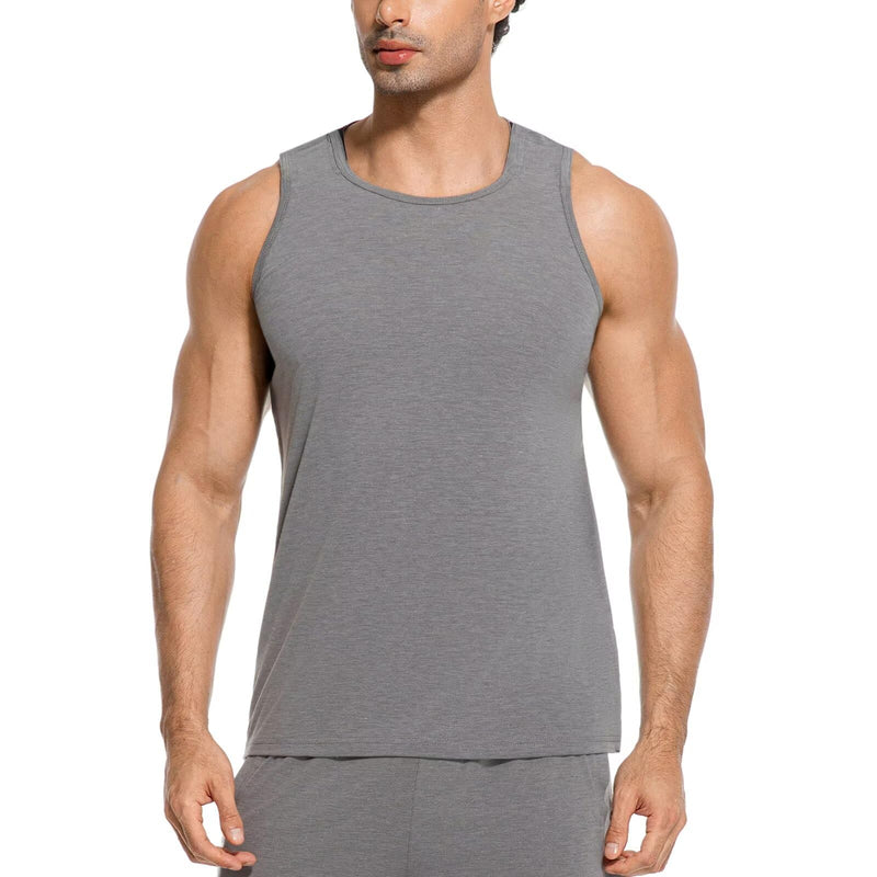 Men Post Shoulder Surgery Vest Sleeveless Tank Top Tear Away Shirt for Men Chemo Port Shirts Recovery Shirts Grey Medium