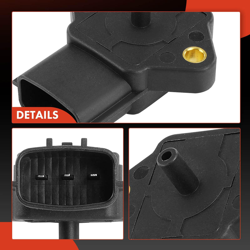 A-Premium Barometric Pressure Sensor [3 Pins] Compatible with Mazda Miata 1999-2005 1.8L, MPV 2000-2006, Replace# Z5A618211A