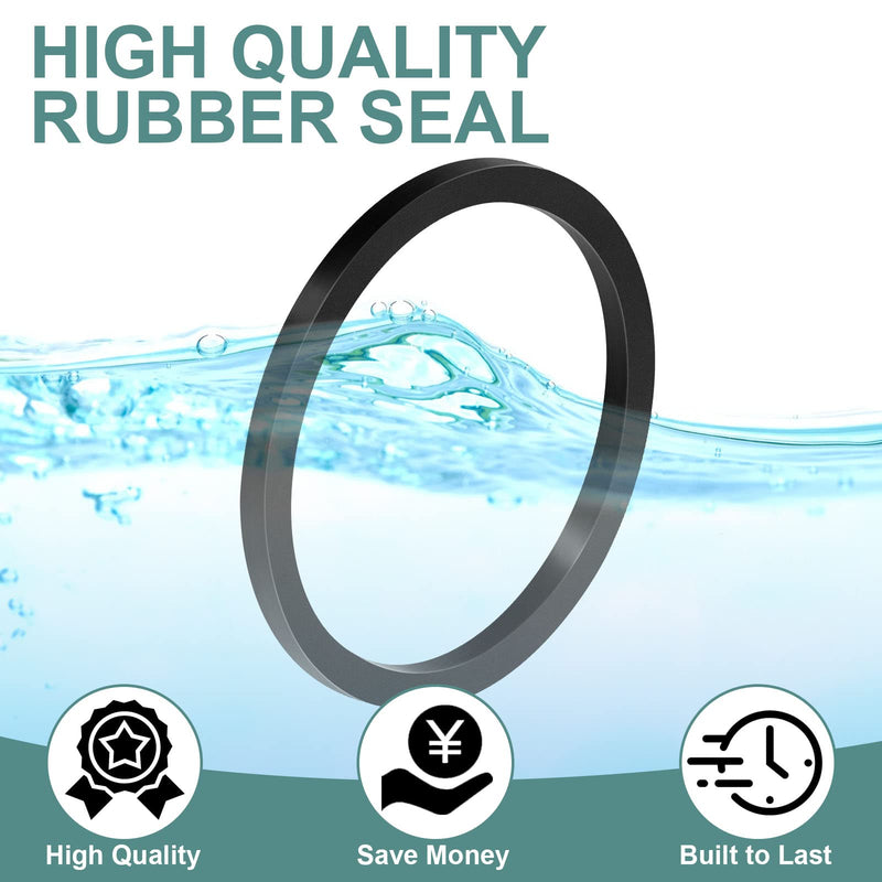 10 Pieces Compatible with Taco 007-007rp Rubber Flange Gasket Seal, Black
