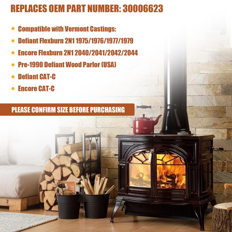Wood Stove Catalytic Combustor, 2.5" x 12.75" x 1" Metal Catalytic Replacement for Vermont Castings Defiant and Encore Flexburn