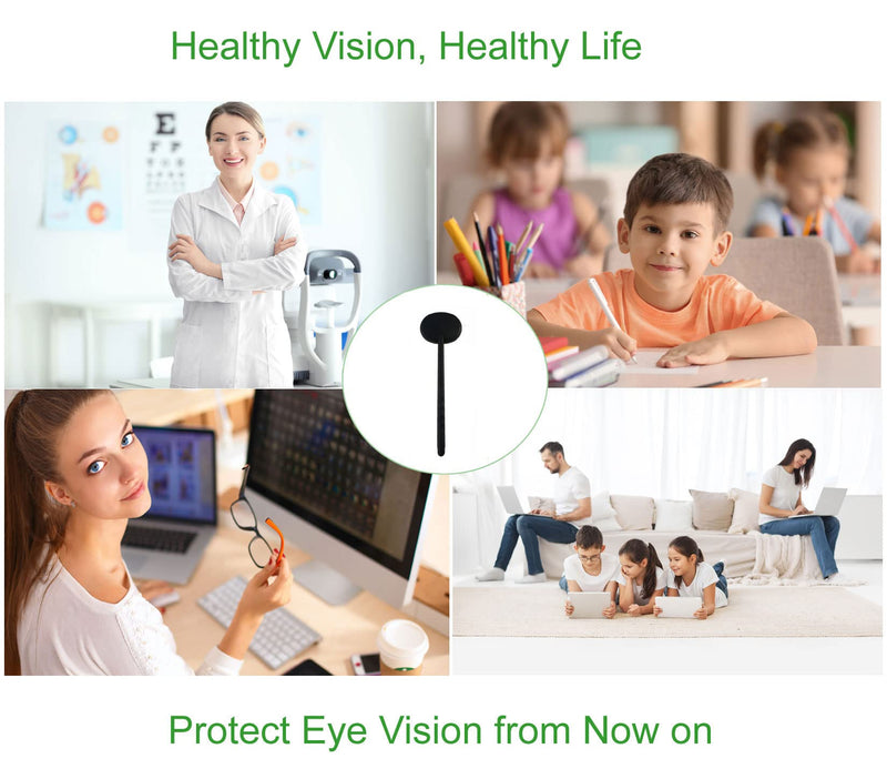 3 Pack Handheld Eye Occluder for Vision Test, Portable Premium Ophthalmic Eye Exam Tool for Ophthalmologists Orthoptists and Optometrists (3pcs Common Occluders) 3pcs Common Occluders
