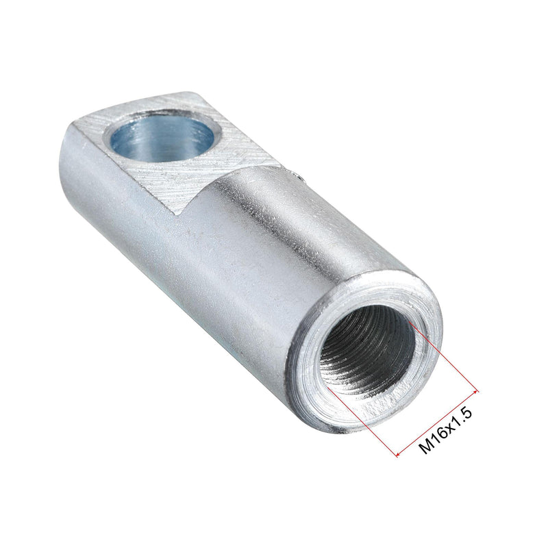 uxcell Air Cylinder Rod Clevis End M16x1.5 Female Thread 78mm Long I Shape Connector