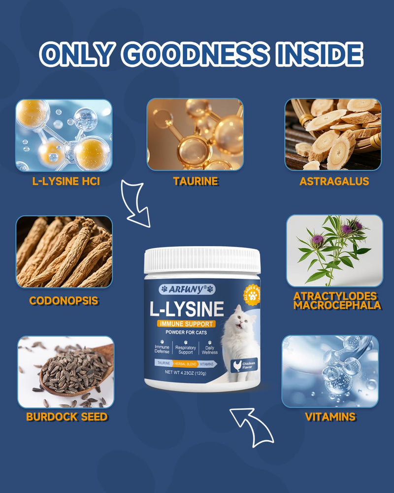 Collagen for Cats - Grass Fed Cat Collagen Drops - Cat Joint Supplement - Skin & Coat, Digestive & Immune Support & Lysine for Cats - Support Immune System, Respiratory, Eye Health