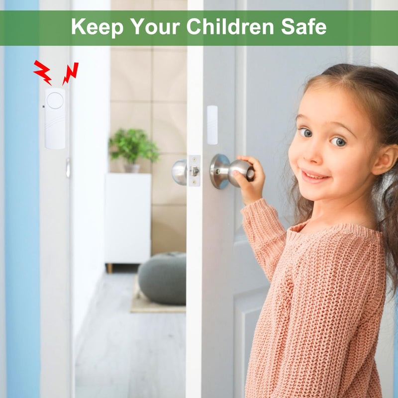 Door Window Alarm, 90dB Door Alarms Sensor for Kids Safety, Home Security, Door Window Burglar Alarm, Window Pool Alarms for Home, Apartments, Offices, Hotel Rooms (25pack) 25pack