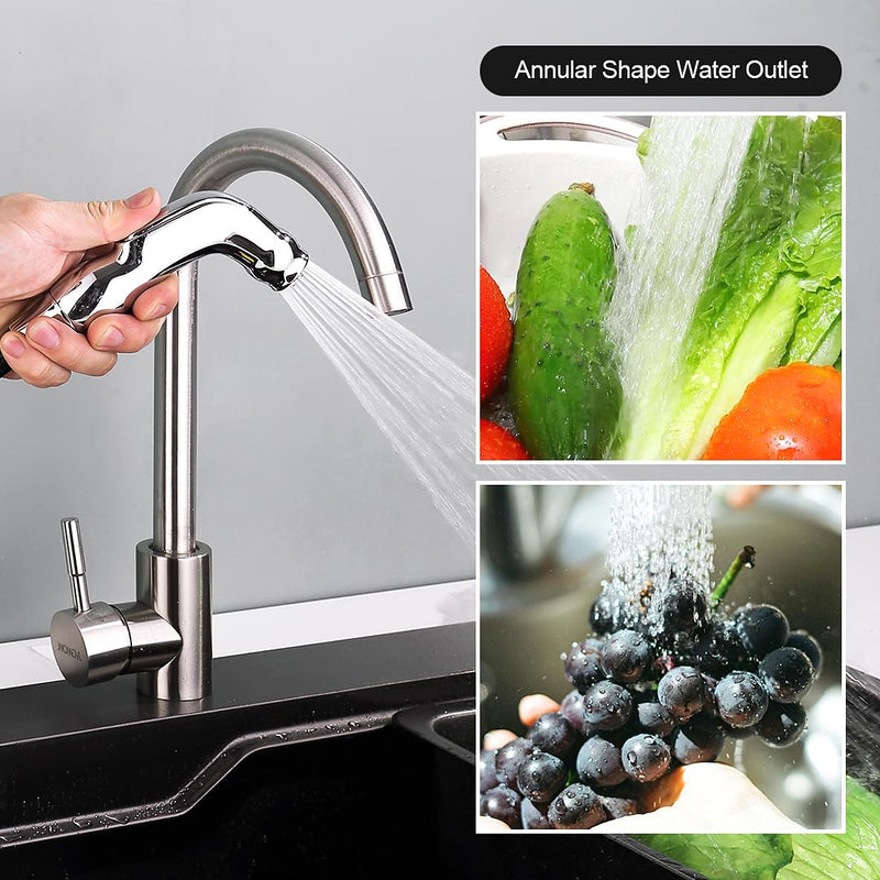Kitchen Replacement Side Sprayer Compatible with Moen Universal Chrome Sink Hose Attachment for Faucet, Use with Kitchen Sink Faucets Parts, 179108