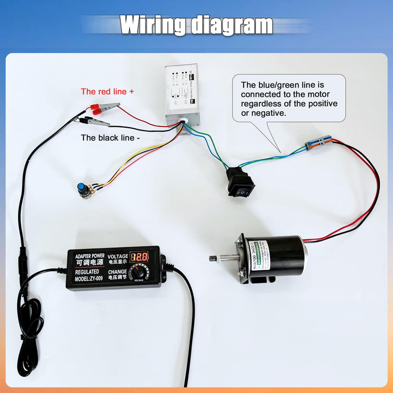 DC Motor Speed Controller ，DC 12V 24V 36V 48V 60V Motor Pulse Width Modulator Regulator Motor Variable Speed Controller with CW/CCW Switch, (1200W 20A CW/CCW Switch and Speed Switch) 1200W 20A CW/CCW SWITCH And Speed Switch