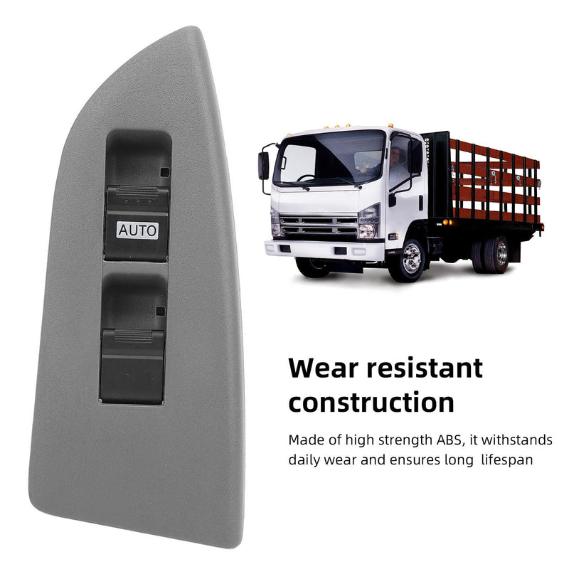 Left Driver Side Power Window Switch 8-98159544-0, Grey, Push Button, Manual, Window Switch