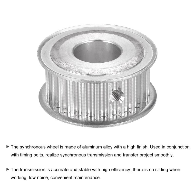MECCANIXITY 5M 25Teeth Timing Pulley Synchronous Wheel Timing Belt Drive Without Step 5mm Pitch 14mm Bore for Belt, 3D Printer, CNC
