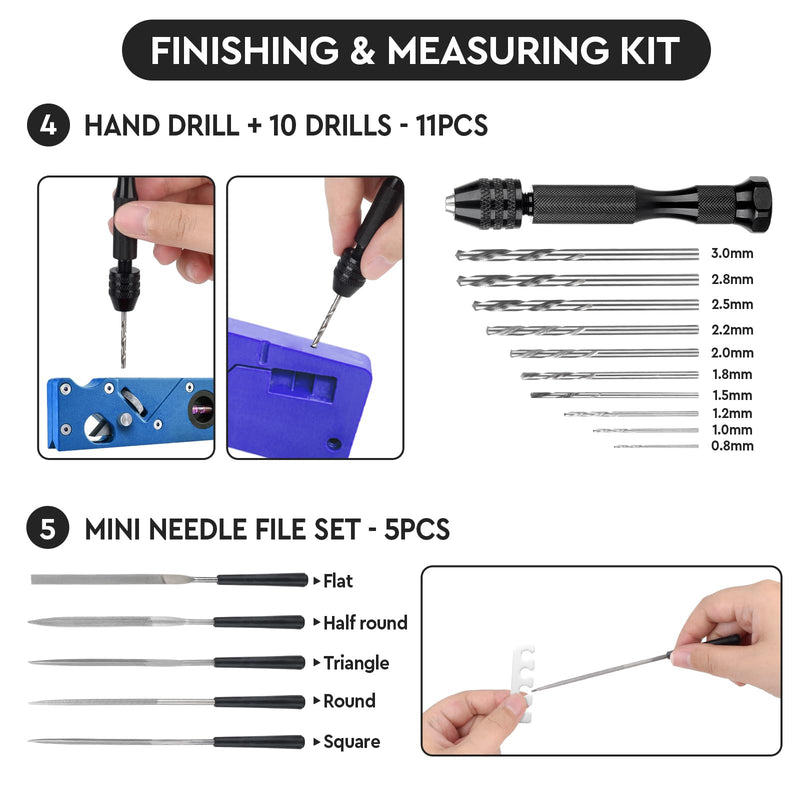 3D Printer Tools Kit Essential, 3D Printing Tools Kit, 3D Printer Accessories with 50Pcs (Deburring Tool, Wire Cutter, Drill, Scraper..) for Remove, Smoothing, Finishing, Deburring, Craving, Drilling 3D Printer Tools Kit Essential