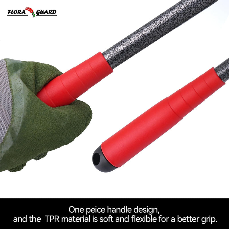 FLORA GUARD FLORA GUARD Garden Tool Set， 6 Piece Heavy Duty, Large Size Gardening Hand Tools, Sturdy & Durable, Classic Utility Gardening Gift for Seniors and Women Garden Tools 6-Piece