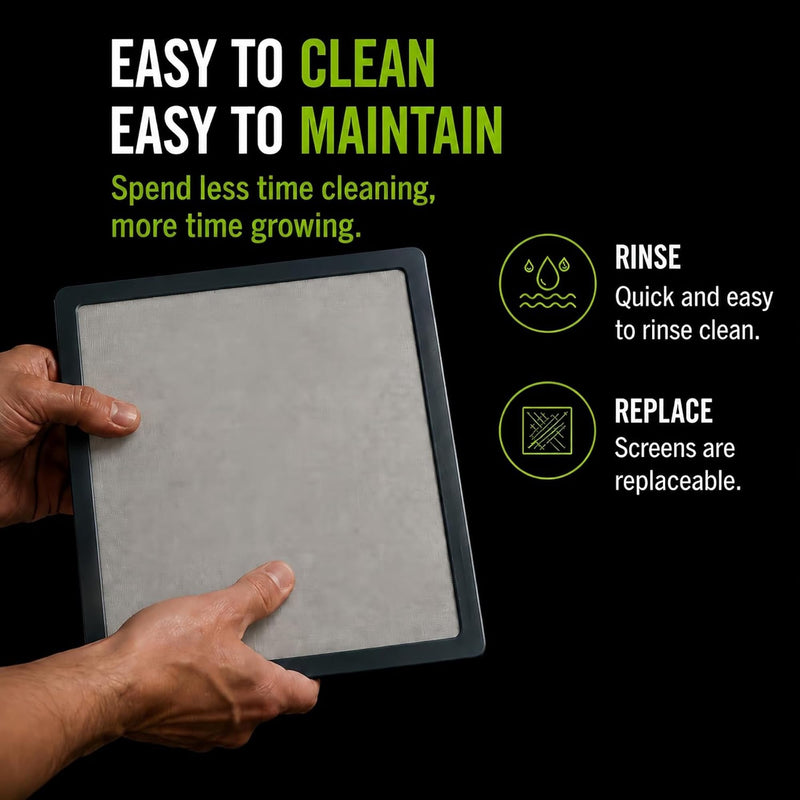Trim Tray with Pour Spout & Replaceable 150 Micron Screen | Cleaner Collection, Less Waste