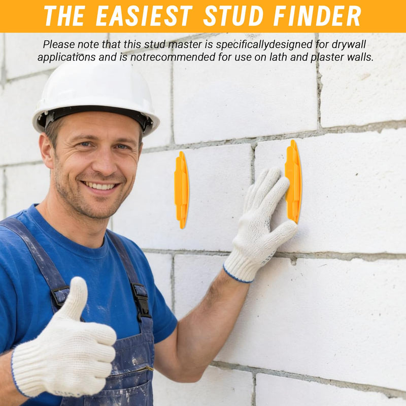 4Pcs Magnetic Stud Finder, No Batteries Required, Easy to Use Wall Scanner Detector Rapidly Locates Screws, Nails & Metal Studs Through Drywall & Wood