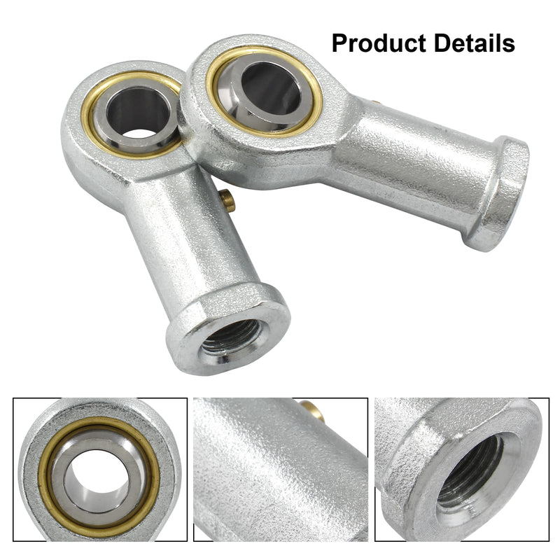 Biaungdo 2 Pcs 304 Stainless Steel PHSB8 Rod End Bearing, 1/2 x 1/2-20 Female Right Hand Heim Joint Rod End Bearing with Jam Nut