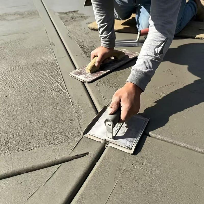 4 Pack Concrete Tools Set, Stainless Steel Corner Trowel, Include Concrete Edger (6" x 3", 1/2"R), Groover (6" x 3", 1/2"W, 1/2"D), Inside & Outside Corner Trowel, Plaster Stucco Masonry