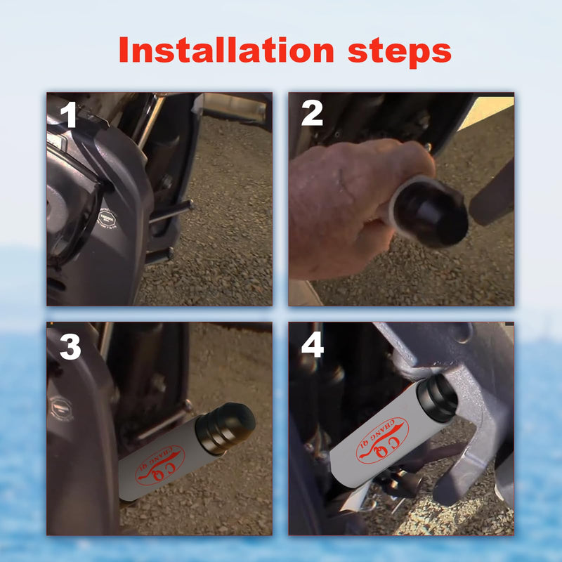 Outboard Motor Transom Saver for 3 Ram Trim Tilt Systems | Protection for Yamaha Mercury Suzuki Honda Outboards, Shock Absorbing Motor Support Reduces Vibration During Transport