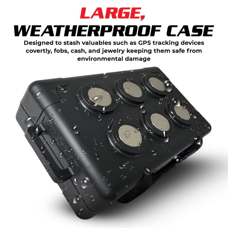 Spy Spot Magnetic Mount Weatherproof Case for GPS Trackers - Stash Lock Box for Items, Key Holder Under Vehicles - Fits GL200, GL 300, GL300W, GL300MA