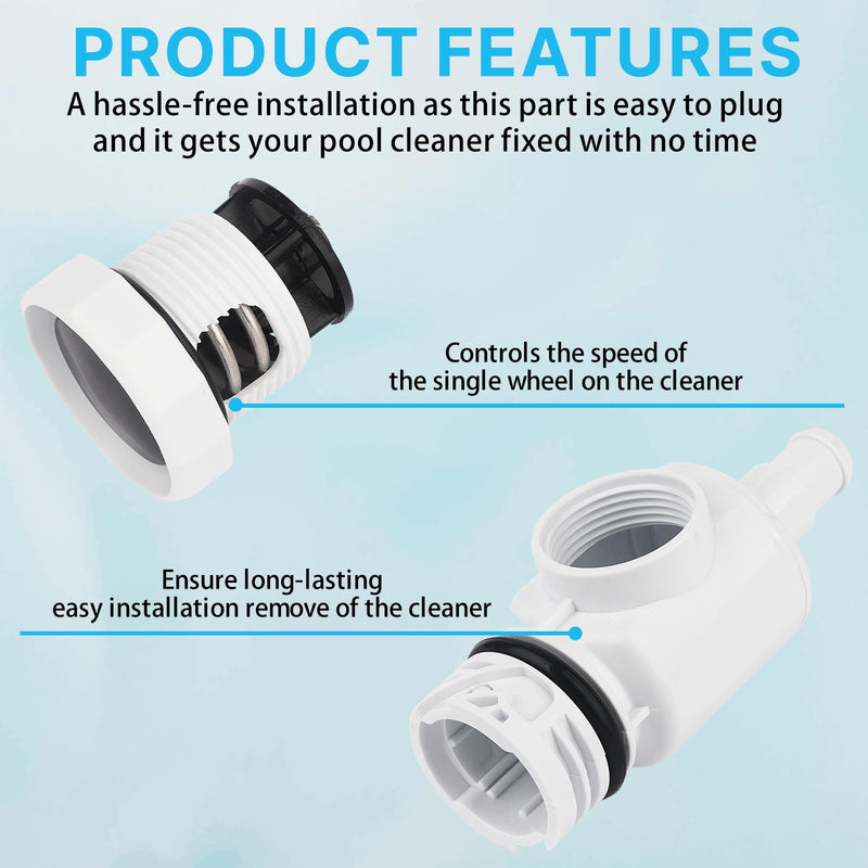 2 PCS 9-100-9002 UWF D29 Quick Disconnect Pressure Relief Valve Replacement for Polaris Zodiac 180 280 380 Pool Cleaner Set (2) 2