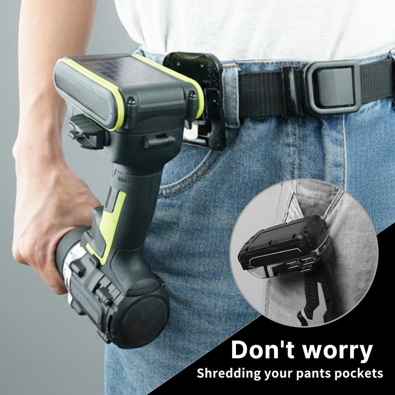 MELOTOUGH Drill Holder for Tool Belt, Drill Clip,Tape Holder for Tool Belt,Tape Measure Holder,Measuring Tape Holder 2