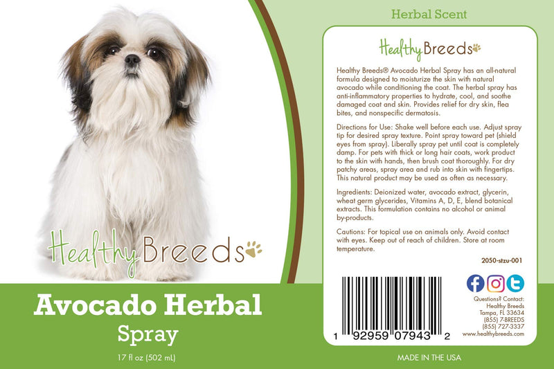 Healthy Breeds Shih Tzu Avocado Herbal Spray 17 oz - PawsPlanet Australia