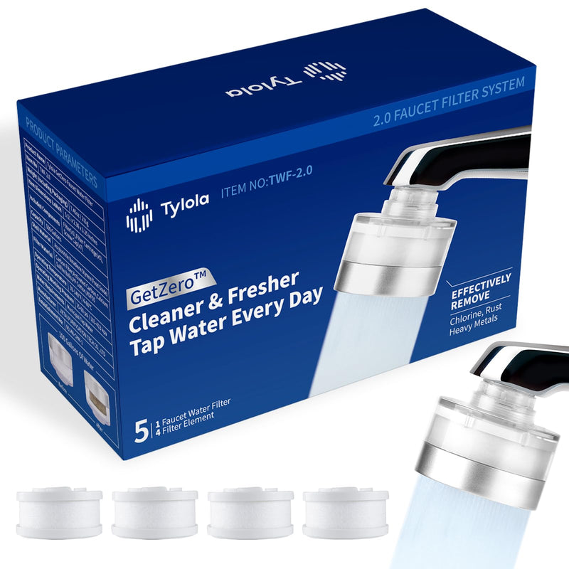 LongLasting Bathroom Sink Faucet Water Filter .Removes 99% Chlorine Heavy Metals. Hard Water Softener. Kitchen Purifier. Relieve Dry, Rough&Itchy Skin, Suitable for Sensitive Skin.TWF 2.0.