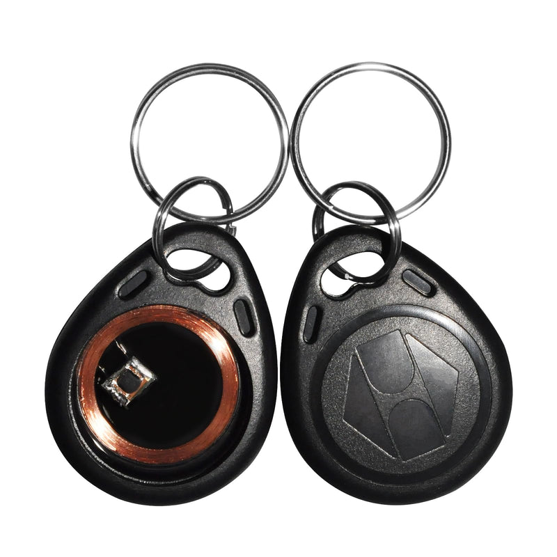 125KHz RFID Proximity ID Card Key Tags Writable rewritable T5577 fob tag(Pack of 3) (Black)