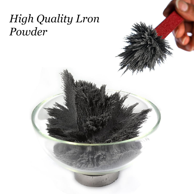 Iron Powder, Iron Filings, Iron Powder Filings Magnetic Power for Magnet Education and School Experiments Learning, 8 Ounce Iron Oxide Powder Shavings for Science 8 Ounces