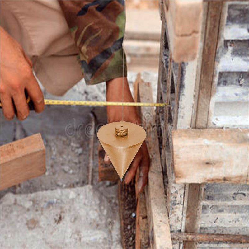 WEDO Non-Sparking Plumb Bob,Hanging Wire Hammer,High Precision Vertical Building Measuring Tool,Beryllium Copper,Non-magnetic,Size 59 * 50mm,Ideal for Straight Level Test,BAM&FM Certificate Beryllium Copper 59*50mm