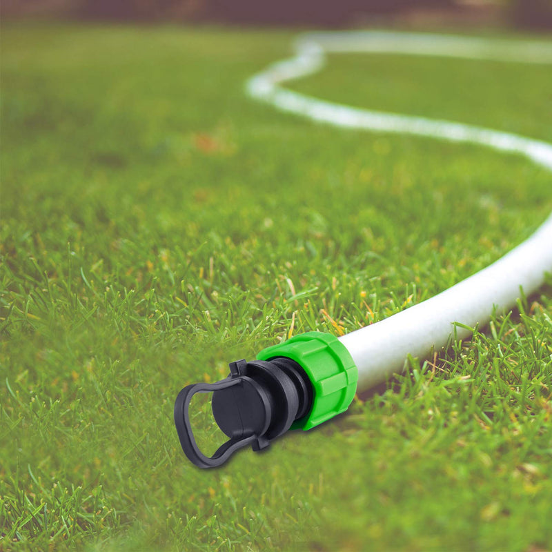12 Pcs Drip Irrigation Tubing End Cap 1/2 Inch Universal Tubing End Cap Plug Drip Irrigation Coupling Drip Irrigation End Cap Fitting All Brands 16-17mm Drip Tape Tubing Sprinkler System Green