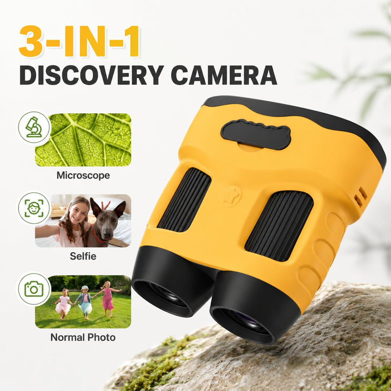 Microscope for Kids, Portable Digital Microscope with 2.0" IPS Screen, Handheld Camera Mini Pocket Magnifying Glass, STEM Toys Birthday Gifts Edu Science Kit for Girls Boys Child Age 4-12