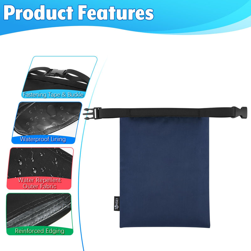 Cosmos 3 Pcs Waterproof Dry Bag, Mini Waterproof Pouch Portable Dry Sacks Small Roll Top Storage Bag for Outdoor Travel Kayaking Boating Camping Hiking (Medium Size - 4 Pcs) Medium Size - 4 Pcs