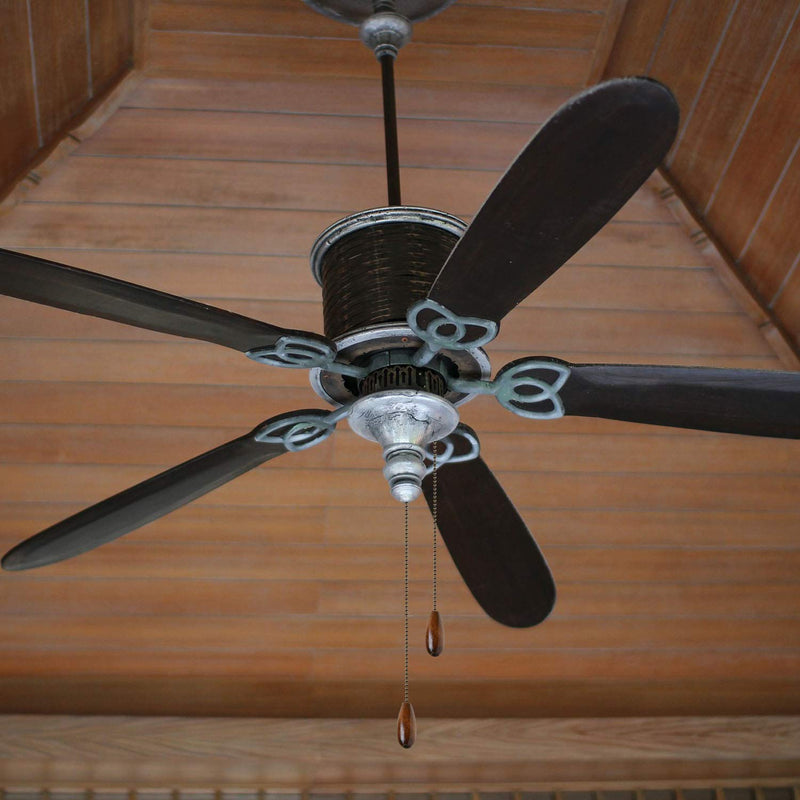 4 Pieces Ceiling Fan Chain Pulls Wooden Pull Chain Extension Pull Chain for Ceiling Light Lamp Fan Chain (Walnut Color)