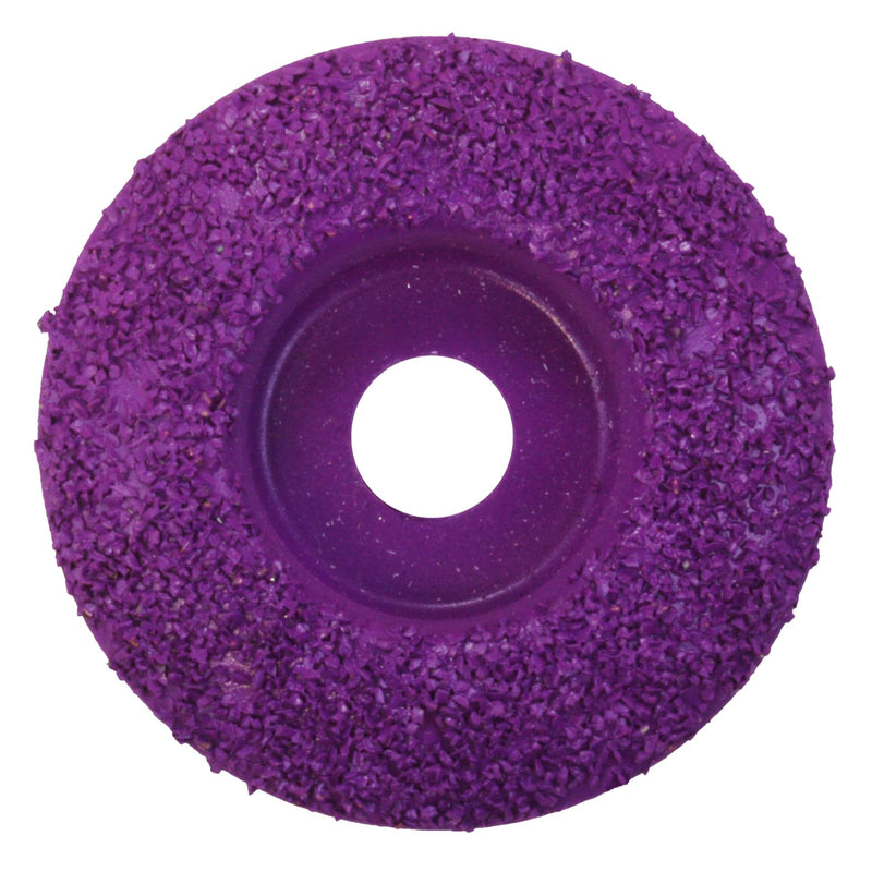 Purple Dome Top Fine Grit 2" Disc - Precision Hoof Trimming Tool for Smooth Finishing - Ideal for Goats, Horses, Sheep, Pigs & Cattle - Durable Replacement Disc for Hoof Boss Trimmer Tools
