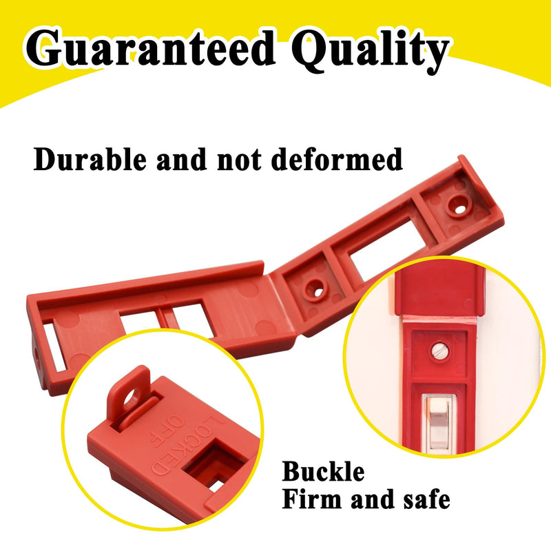 2 Pcs 6064 Wall Switch Locking Device, Plastic, Maintain Switch Position to Ensure Safety