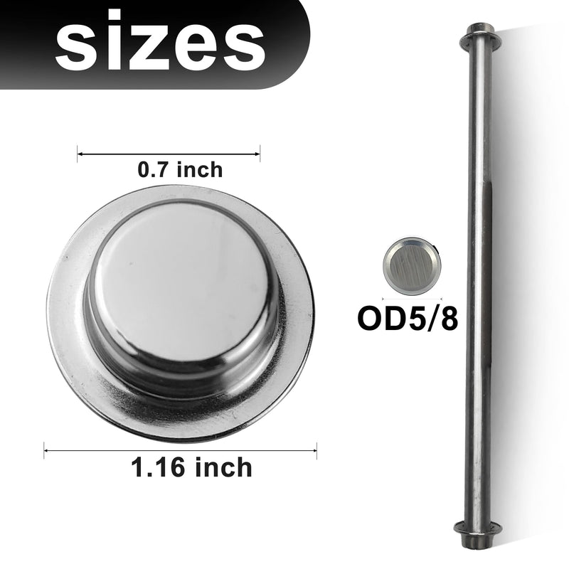 10 Pcs Boat Trailer Roller Shaft Cap(OD 1/2 or 5/8) OD 5/8