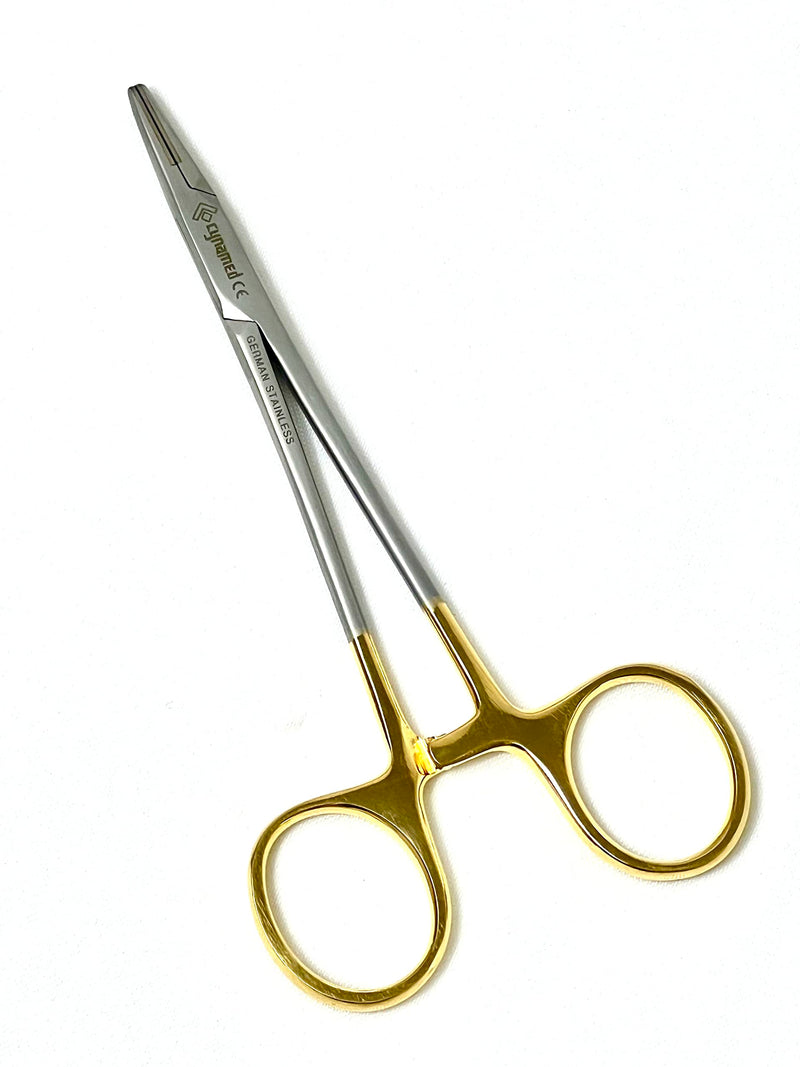 Premium German Mayo Hegar Needle Holder Driver |Needle Driver with Tungsten Carbide Inserts Tip |Dental Medical Ortho Needle Holder Locking| Sizes (Mayo hegar N/H 5") Mayo hegar N/H 5"