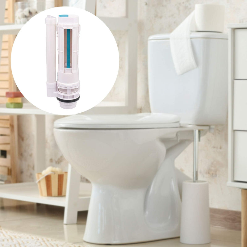 White 29cm Height Water Tank Split Dual Flush Fill Toilet Cistern Inlet Drain Valve Repair