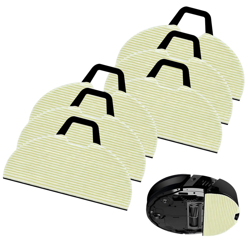6 Pack Vacuum Mop Replacement Pads Compatible with Shark RV2610WA AV2610WA RV2620WD RV2610WFUS RV2410WD AI Ultra 2-in-1 Robot Vacuum,Vacmop Pads Refills,Washable Reusable Microfiber Soft Pads